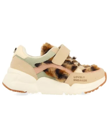 Pantofi sport de piele intoarsa cu velcro, Maro