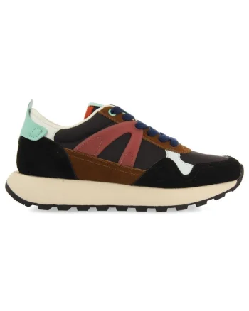 Pantofi sport cu aspect colorblock, Negru