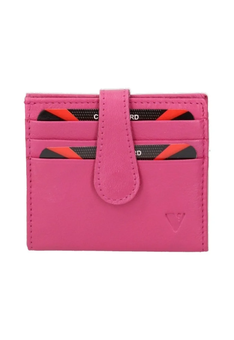 Portofel pliabil din piele ecologica, Fucsia