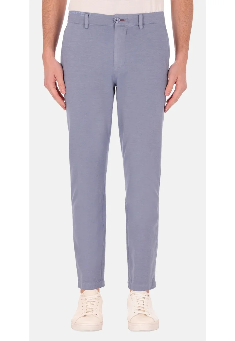 Pantaloni chino din amestec de bumbac, Albastru deschis