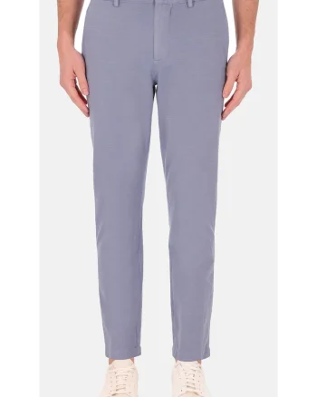 Pantaloni chino din amestec de bumbac, Albastru deschis