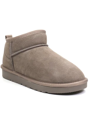 Ghete dama scurte I1200 taupe velur