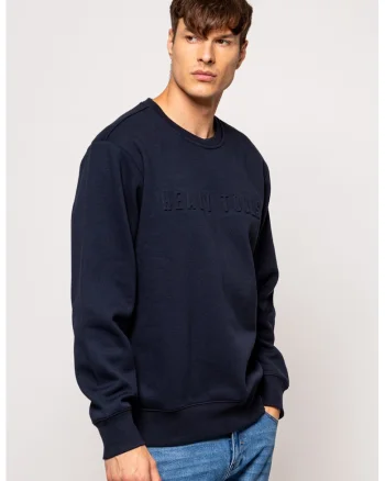 Bluza de trening cu croiala lejera Dumas, Bleumarin