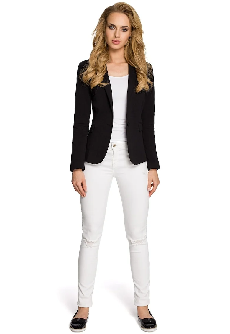 Jacheta formala pentru femei, Made of Emotion, Narrabeen, neagra,