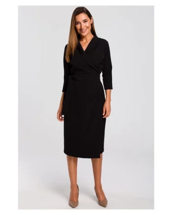 Rochie  Poliester/Elastan, Maro, Negru