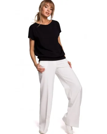 Top dama,  Bumbac/Elastan, Negru