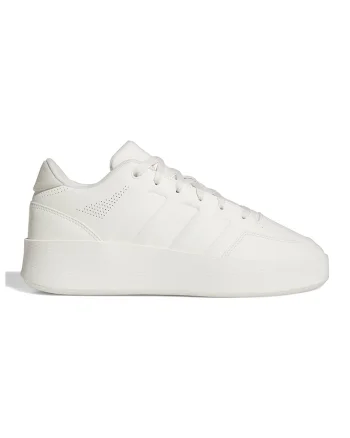 Pantofi sport de piele ecologica Mullaly, Alb murdar