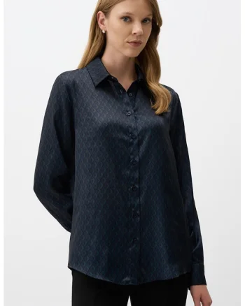 Camasa regular fit, Bleumarin