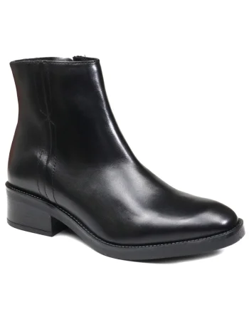 Ghete dama, piele naturala, VB 4205, Negru