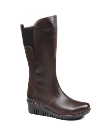 Cizme dama, piele naturala, D22 2208, Maro