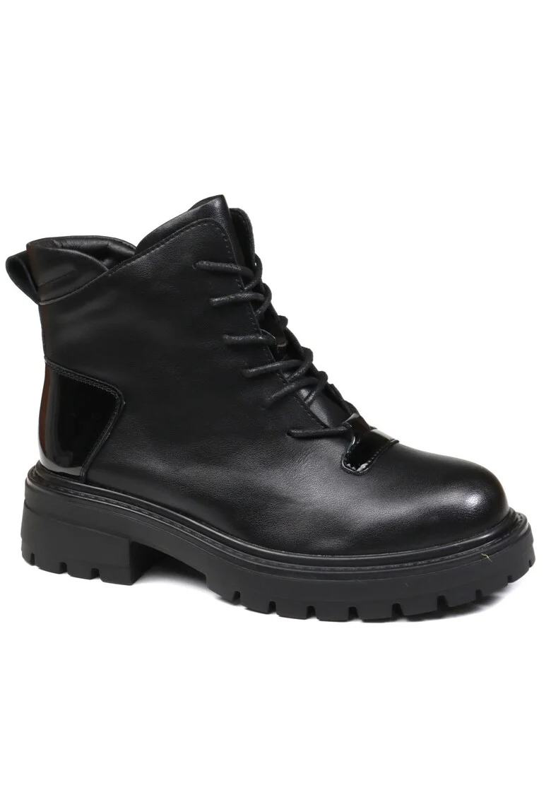 Ghete dama, piele naturala, 7MJH50013A 01 N, Negru