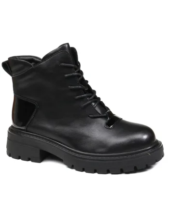 Ghete dama, piele naturala, 7MJH50013A 01 N, Negru