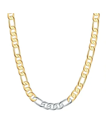 Colier lant placat cu aur de 14K, Auriu