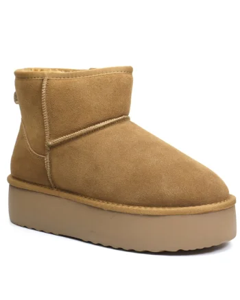 Ghete dama talpa groasa I1251 camel velur,, Maro