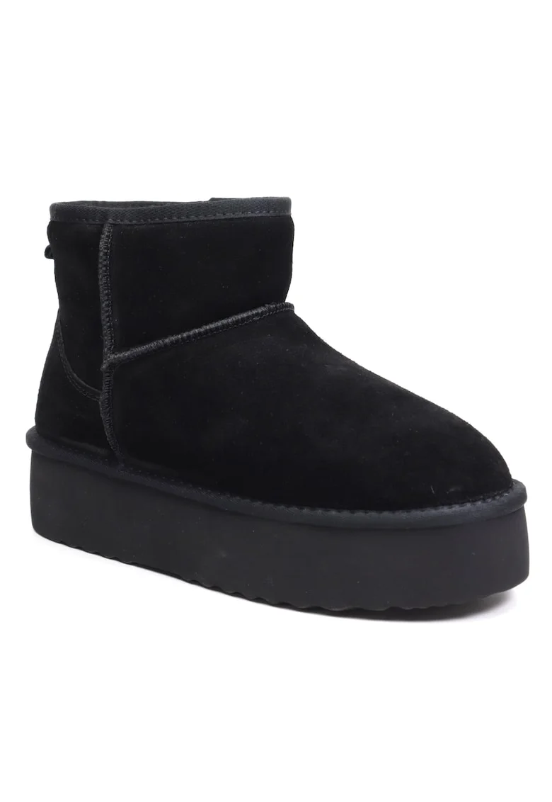 Ghete dama talpa groasa I1251 negru velur,, Negru