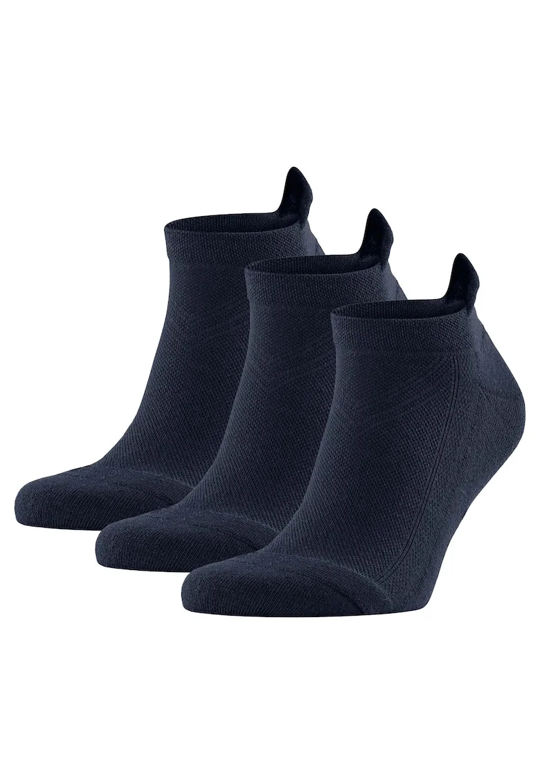 Set de sosete unisex pana la glezna - 3 perechi, Albastru inchis
