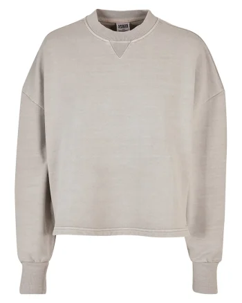 Bluza de trening cu maneci cazute, Grej