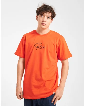 Tricou unisex cu logo brodat, Portocaliu mandarina