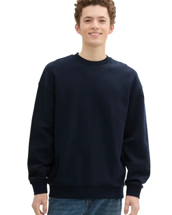 Bluza de trening cu maneci cazute, Albastru ultramarin