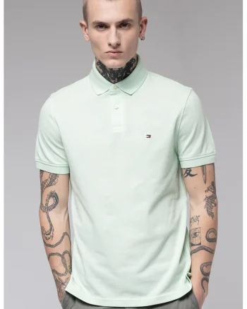 Tricou polo din amestec de bumbac organic
