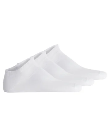 Set de sosete unisex pana la glezna - 3 perechi, Alb