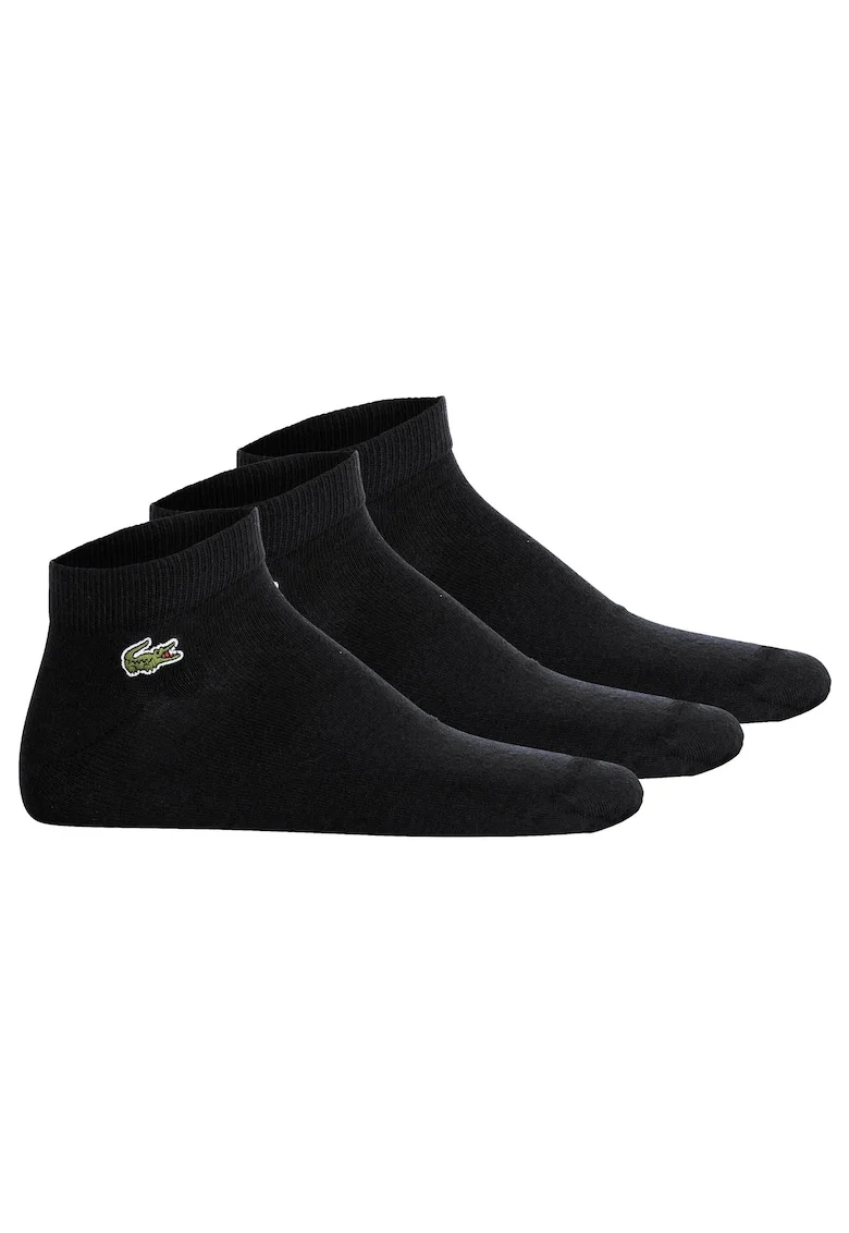 Set de sosete unisex pana la glezna - 3 perechi, Negru