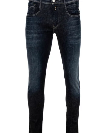 Blugi slim fit Anbass, Albastru inchis