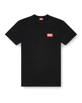 Tricou regular fit cu detaliu logo 31895 T-Box, Negru