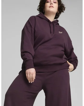 Hanorac relaxed fit cu buzunar kangaroo Better Classics, Violet tyrian