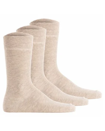 Set de sosete unisex - 3 perechi, Bej