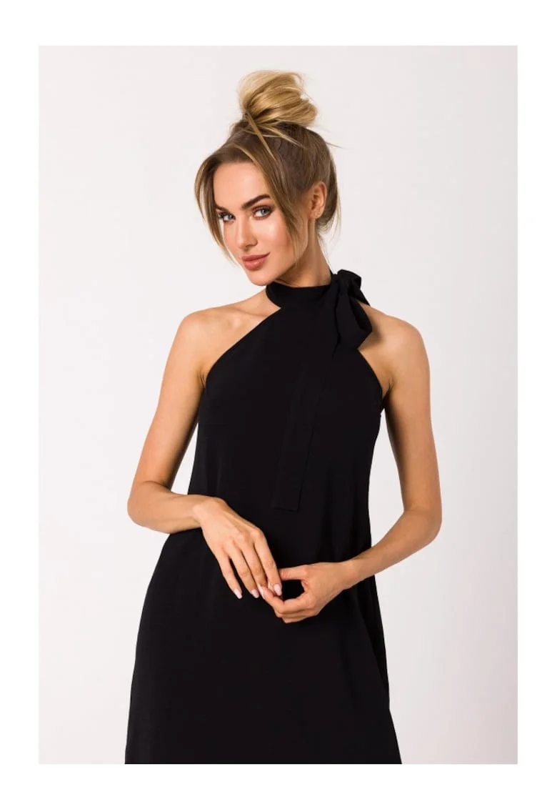Made of Emotion Rochie midi pentru femei Gwenhwynna M736 neagră, Negru