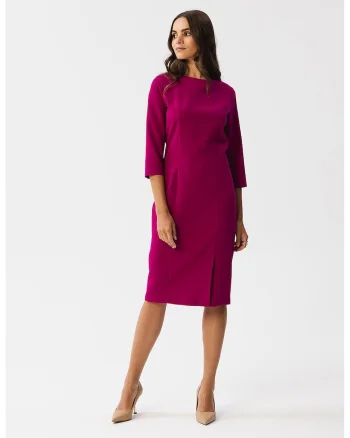 Rochie midi dama,  Lledwg, pruna, L