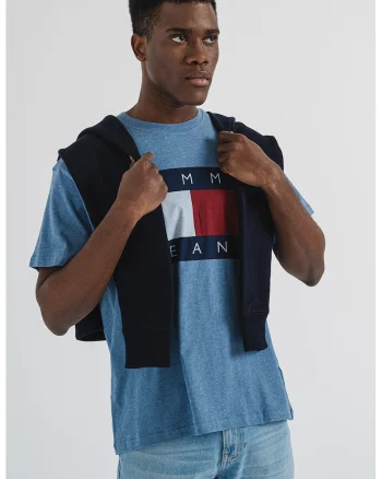 Tricou din bumbac cu logo Tjm Rlx, Albastru lavanda