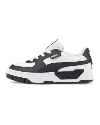 Pantofi sport de piele Cali Dream, Alb/Negru