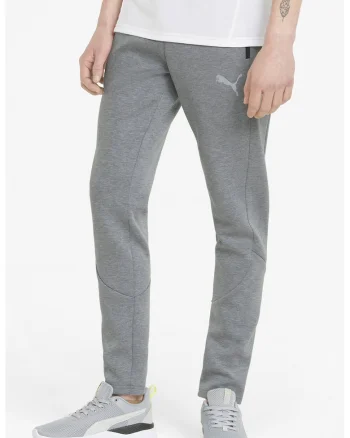 Pantaloni sport slim fit cu tehnologie DryCell Evostripe, Gri melange