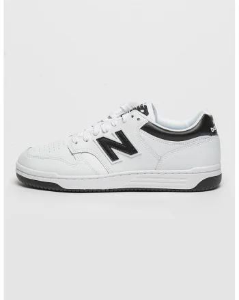 480 Pantofi sport din piele si piele ecologica, Alb/Negru
