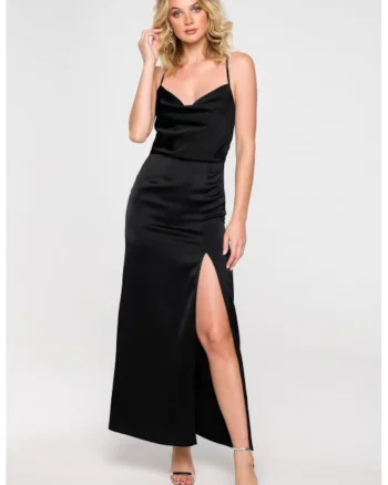 Rochie maxi fara bretele,, Negru