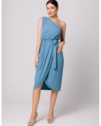 Rochie eleganta cu un umar,, Albastru