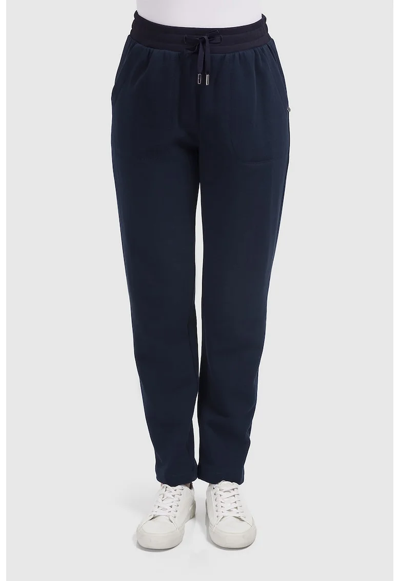 Pantaloni de trening cu talie ajustabila, Bleumarin