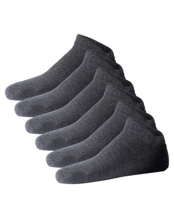 Set de sosete unisex pana la glezna -6 perechi, Gri antracit