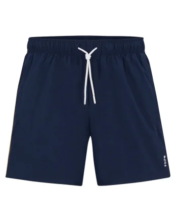 Pantaloni scurti de baie cu snur Iconic, Albastru