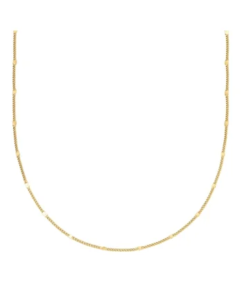 Colier placat cu aur de 14k, Auriu