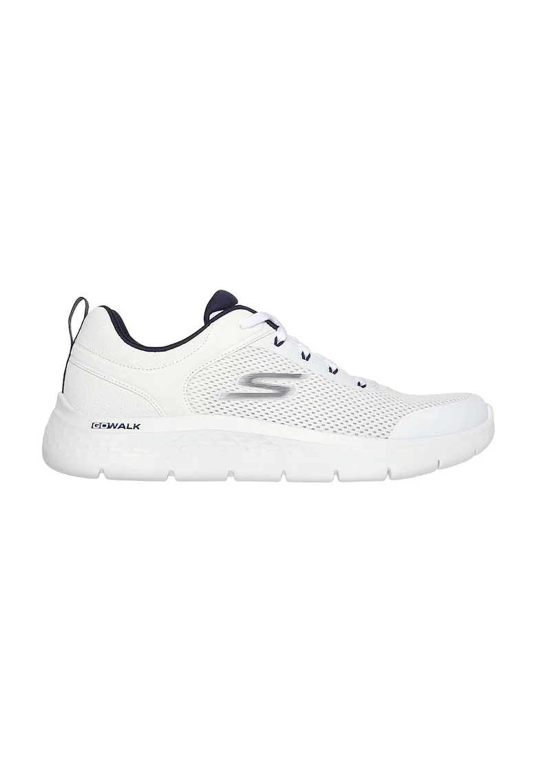 Pantofi sport cu garnitura de piele ecologica GO WALK® Flex - Independent, Alb