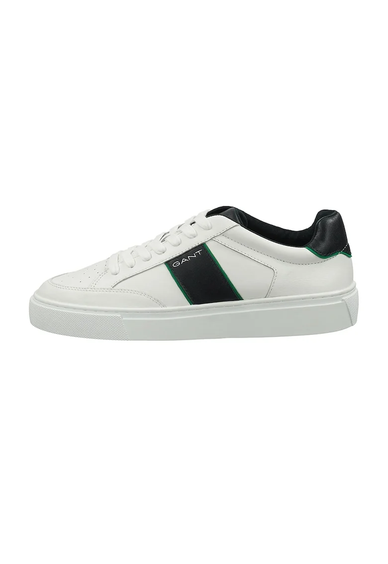 Pantofi sport de piele cu logo McJulien, Alb/Bleumarin