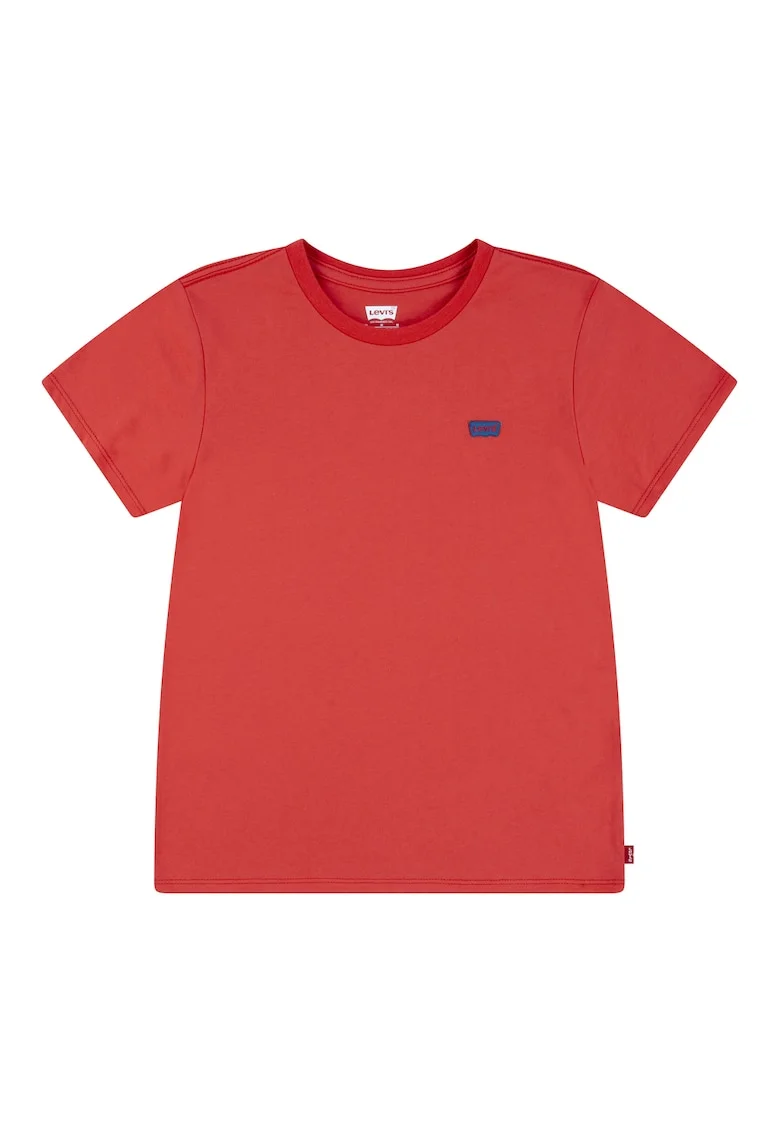 Tricou cu decolteu la baza gatului Batwing Chest Hit, Rosu