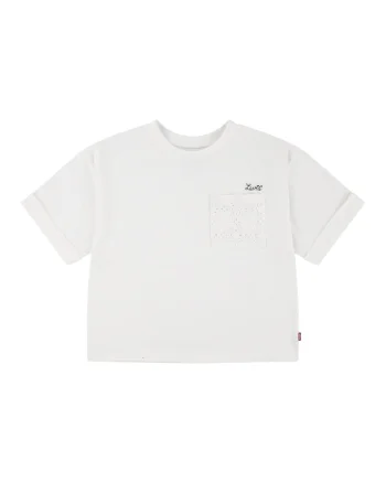Tricou din amestec de bumbac cu bumbac frontal, Gri deschis