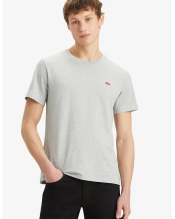 Tricou cu decolteu la baza gatului, Gri deschis