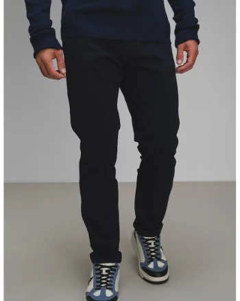 Pantaloni chino cu talie medie Chino, Bleumarin