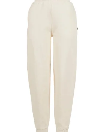 Pantaloni de trening relaxed fit din bumbac organic, Crem