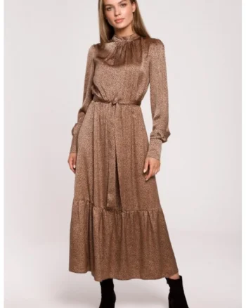 Rochie maxi cu volane,  Maro, Maro